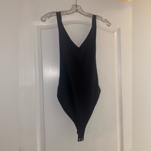 Black Ruched Forever 21 Bodysuit - Picture 4 of 5